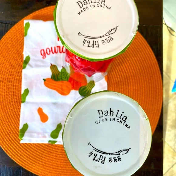 222 fifth, Dahlia Water Glasses/Goblets, Ceramic & Glass, Set of 2 - Picture 8 of 13